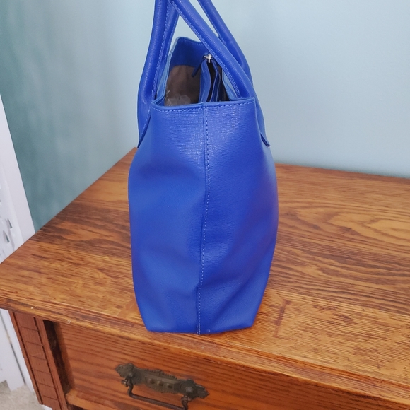 Furla Royal Blue Leather Satchel - Picture 6 of 8